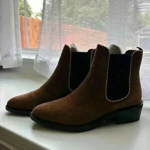 Coach -‎ NWT Bowery Suede Bootie Umber Size 9